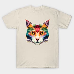 Polygon Cat Head 01 T-Shirt